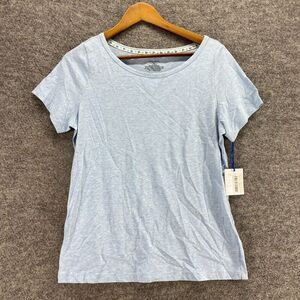 New Sleep Sence T-Shirt Women S Small Blue Short Sleeve Cotton Round Neck Casual